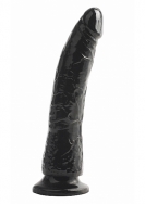 Slim 7 Inch Dong With Suction Cup - Black