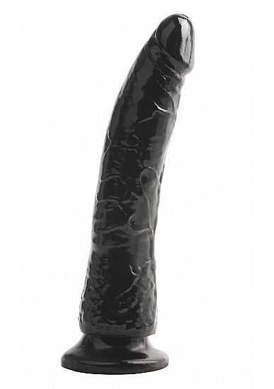 Slim 7 Inch Dong With Suction Cup - Black