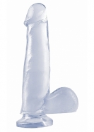 7.5 Inch Suction Cup Dong - Transparent