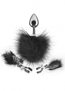 Feather Nipple Clamps and Anal Plug