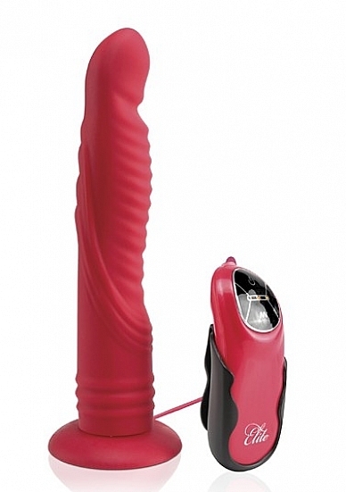 8 Inch Vibrating Dildo - Red