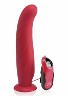 9 Inch Vibrating Dildo - Red