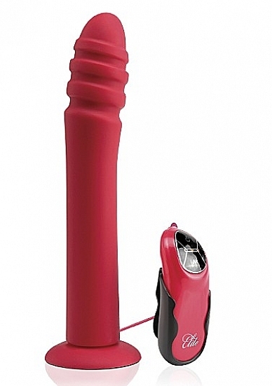 9 Inch Vibrating Dildo - Red