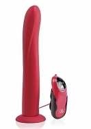 Vibrating 10 Inch Dildo Red