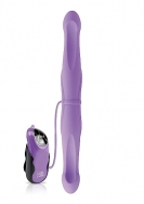 13Inch  Vibrating Double Dildo - Purple