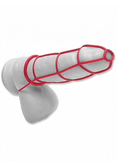 Cockcage and Ring Set - Red
