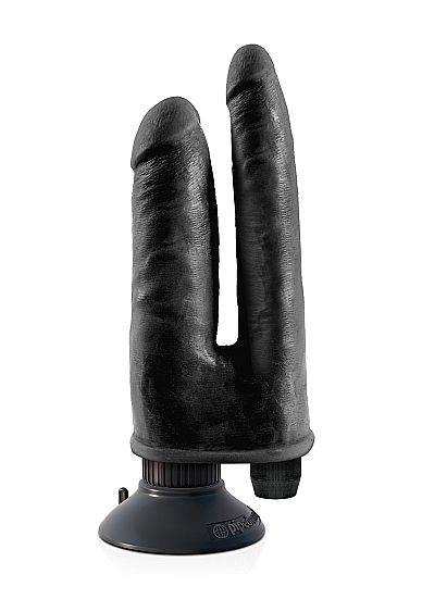 King Cock Double Vibrating Double Penetrator - Black