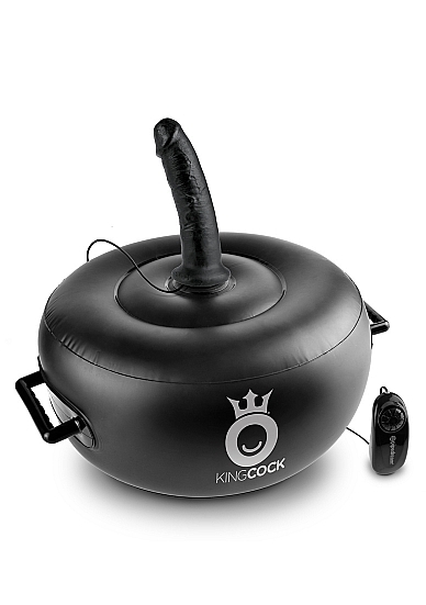 Deluxe Vibrating Inflatable Hot Seat - Black