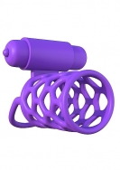 Vibrating Couples Cage - Purple