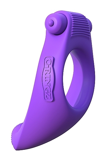Vibrating Silicone Taint-Alizer - Purple