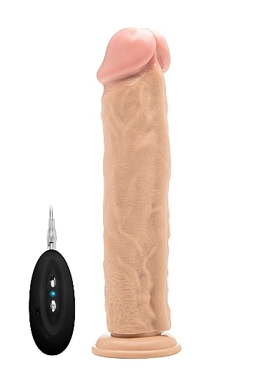 Vibrating Realistic Cock - 11 Inch - Skin