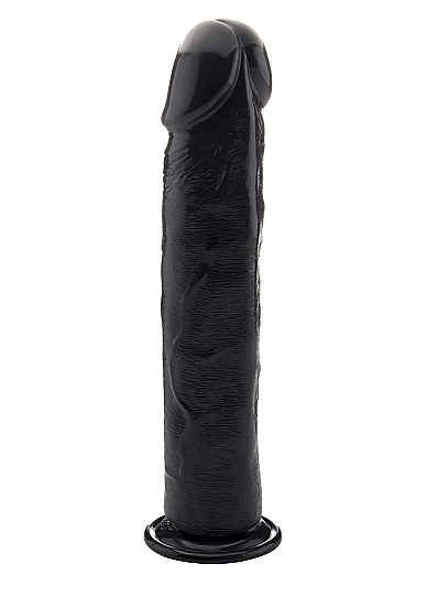 Realistic Cock - 15,5 Inch - No Scrotum - Black