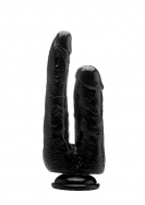 Realistic Double Cock - 9 Inch - Black