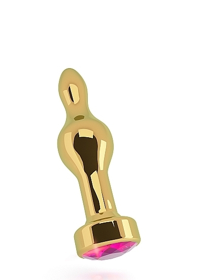 R8 - Gold Plug - 3,5 Inch - Rose Red Sapphire