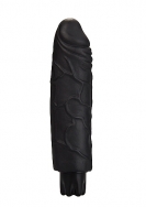 Realistic Skin Vibrator - Regular - Black