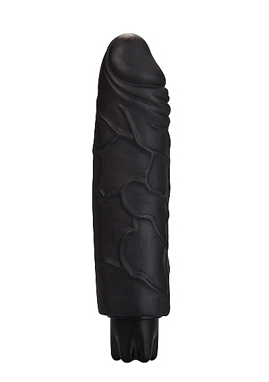 Realistic Skin Vibrator - Regular - Black