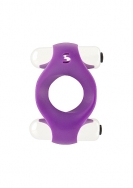 Double Vibrating Endless Cockring - Purple