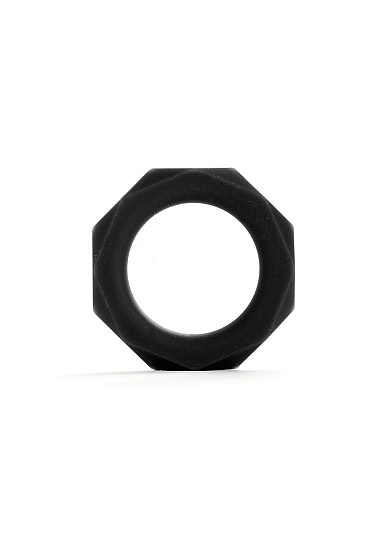 Octagon Ring - Small - Black