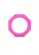Octagon Ring - Medium - Pink