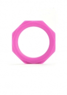 Octagon Ring - Large - Pink