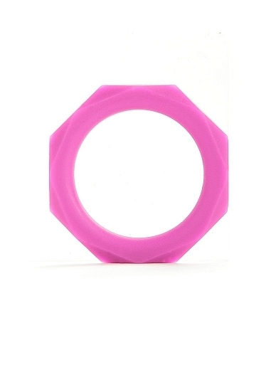Octagon Ring - Large - Pink