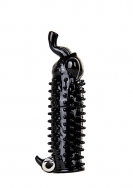 Elephant Vibrating Penis Extension - Black