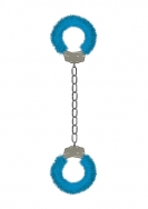 Furry Ankle Cuffs - Blue