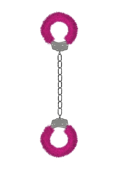 Furry Ankle Cuffs - Pink