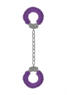 Furry Ankle Cuffs - Purple