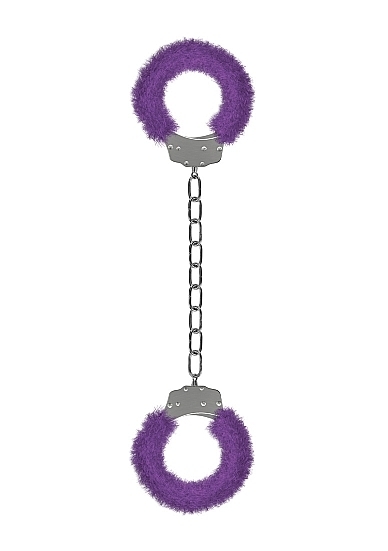 Furry Ankle Cuffs - Purple