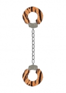 Furry Ankle Cuffs - Tiger