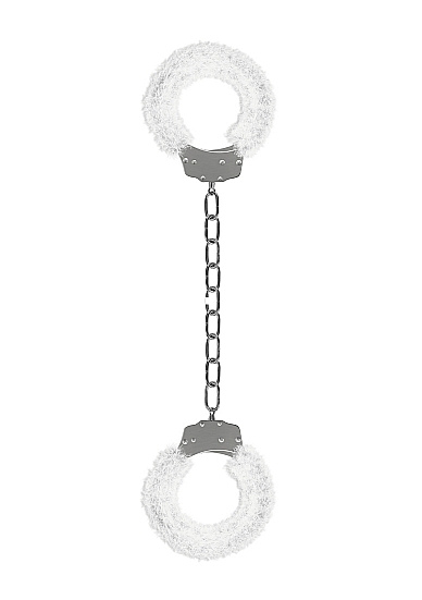 Furry Ankle Cuffs - White