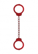 Metal Ankle Cuffs - Red