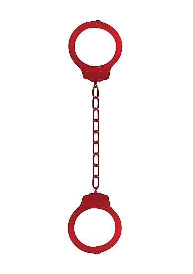 Metal Ankle Cuffs - Red