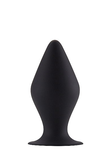 Butt Plug with Suction Cup - Small - Black