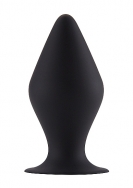 Butt Plug with Suction Cup - Large - Black