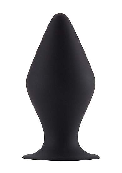 Butt Plug with Suction Cup - Large - Black