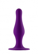Butt Plug with Suction Cup - Medium - Purple