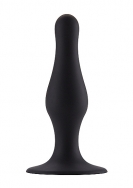 Butt Plug with Suction Cup - Large - Black