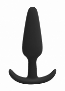 GILLES medium cork butt-plug with handles - Black