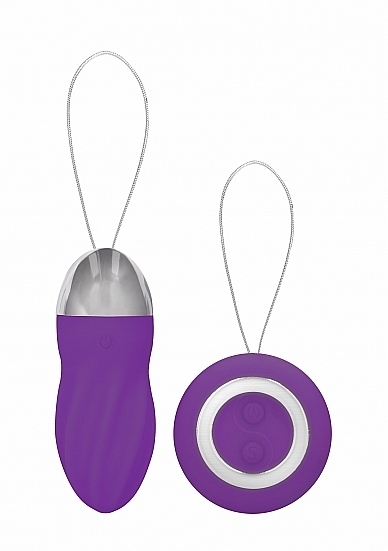 George - Rechargeable Remote Control Vibrating Egg - Purple