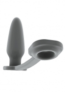 No.1 - Butt Plug with Cockring - Grey