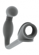 No.2 - Butt Plug with Cockring - Grey