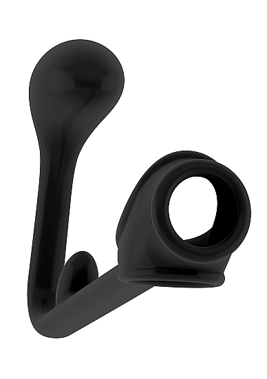 No.3 - Butt Plug with Cockring - Black