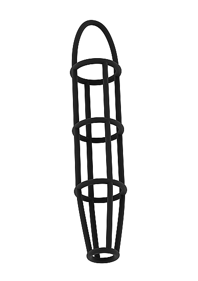 No.30 - Cockcage with ball strap - Black
