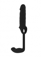 No.34 - Stretchy Penis Exten and Plug - Black