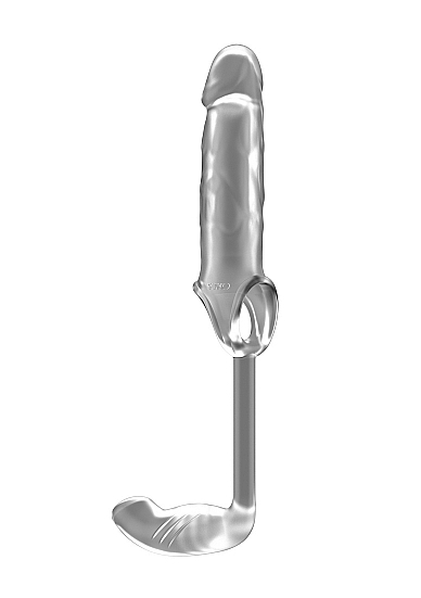No.34 - Stretchy Penis Exten and Plug - Translucent