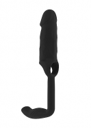 No.38 - Stretchy Penis Extension and Plug - Black