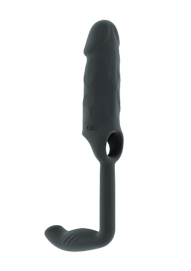 No.38 - Stretchy Penis Extension and Plug - Grey