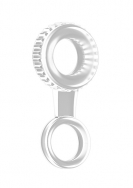 No.47 - Cockring with Ball Strap - Translucent